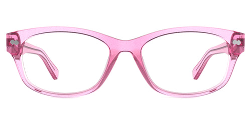 The Addison - Pink Glitter Clear