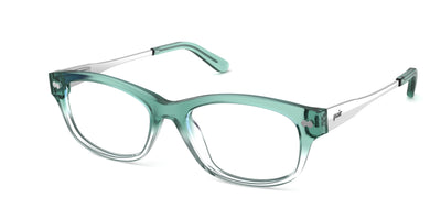 The Addison - Teal Pearlized Gradient Acetate Silver Metal - Thumbnail1 - Pair Eyewear