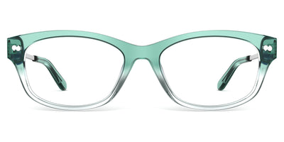 The Addison - Teal Pearlized Gradient Acetate Silver Metal - Thumbnail2 - Pair Eyewear