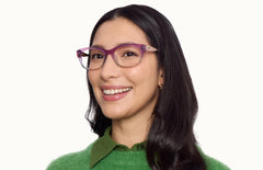 The Addison - Violet Pearlized Gradient Acetate Rose Gold Metal - LifeStyle Thumbnail2 - Pair Eyewear