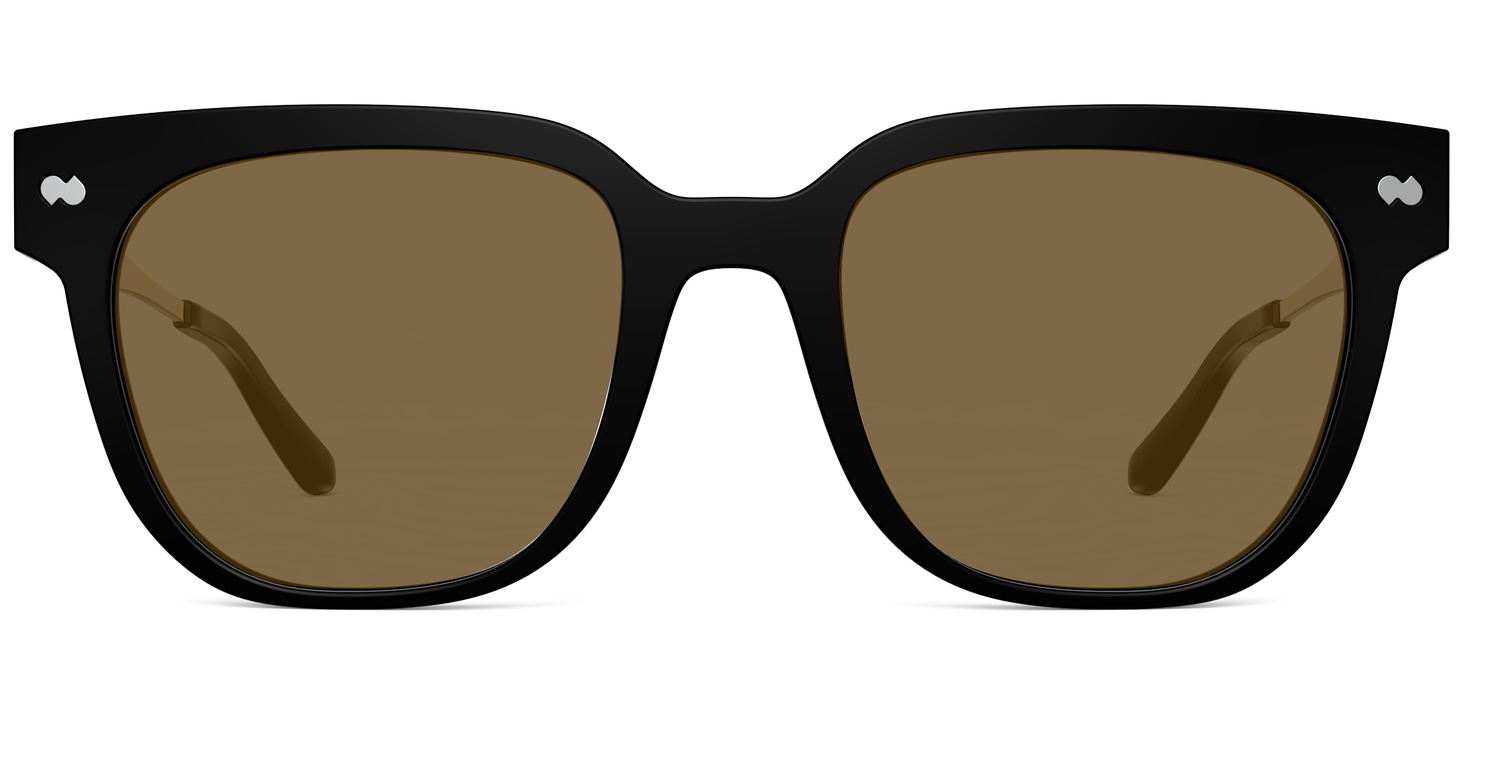 The Murphy - Mixed Material Black Gold Metal Sun