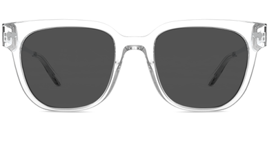The Murphy - Mixed Material Crystal Clear Silver Metal Sun