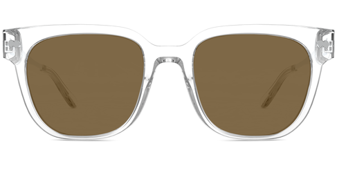 The Murphy - Mixed Material Crystal Clear Silver Metal Sun