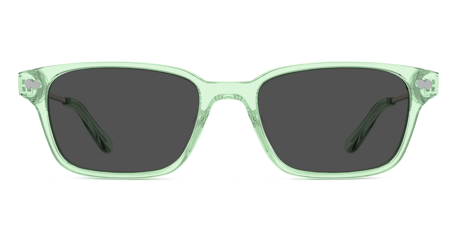 The Finley - Mixed Material Green Clear Gold Metal Sun