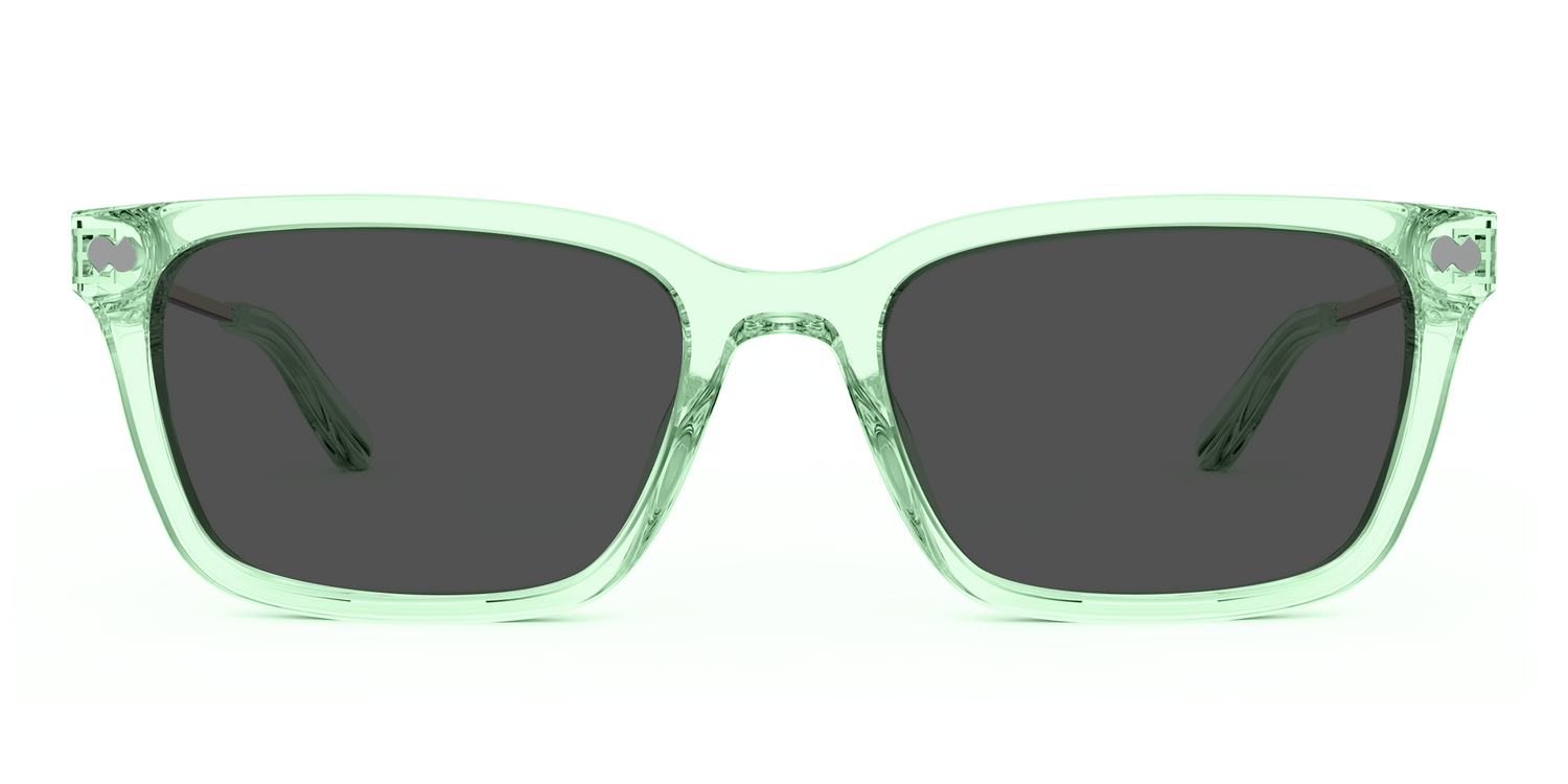 The Larkin - Mixed Material Green Clear Gold Metal Sun