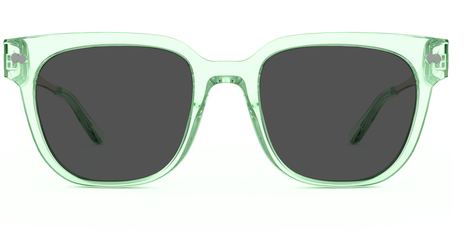 The Murphy - Mixed Material Green Clear Gold Metal Sun
