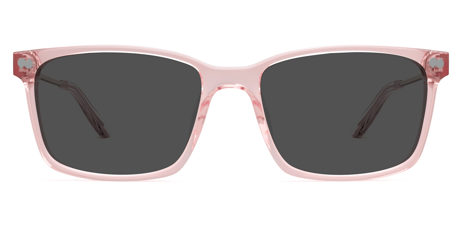 The Kirby - Mixed Material Pink Clear Rose Gold Metal Sun