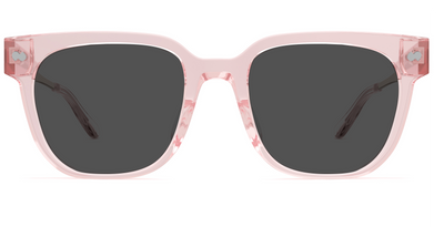 The Murphy - Mixed Material Pink Clear Rose Gold Metal Sun