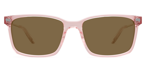 The Kirby - Mixed Material Pink Clear Rose Gold Metal Sun