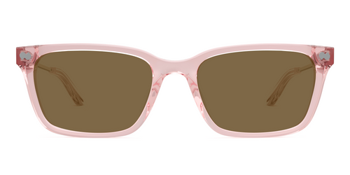 The Larkin - Mixed Material Pink Clear Rose Gold Metal Sun
