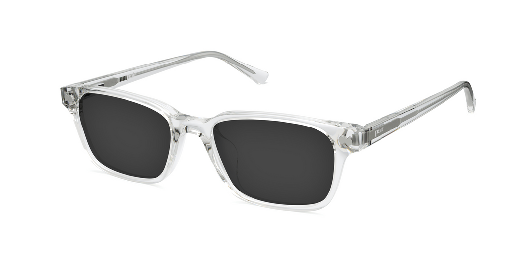The Finley - Crystal Clear – Pair Eyewear Gallery Finley Eyeglasses Crystal 49mm display picture 1
