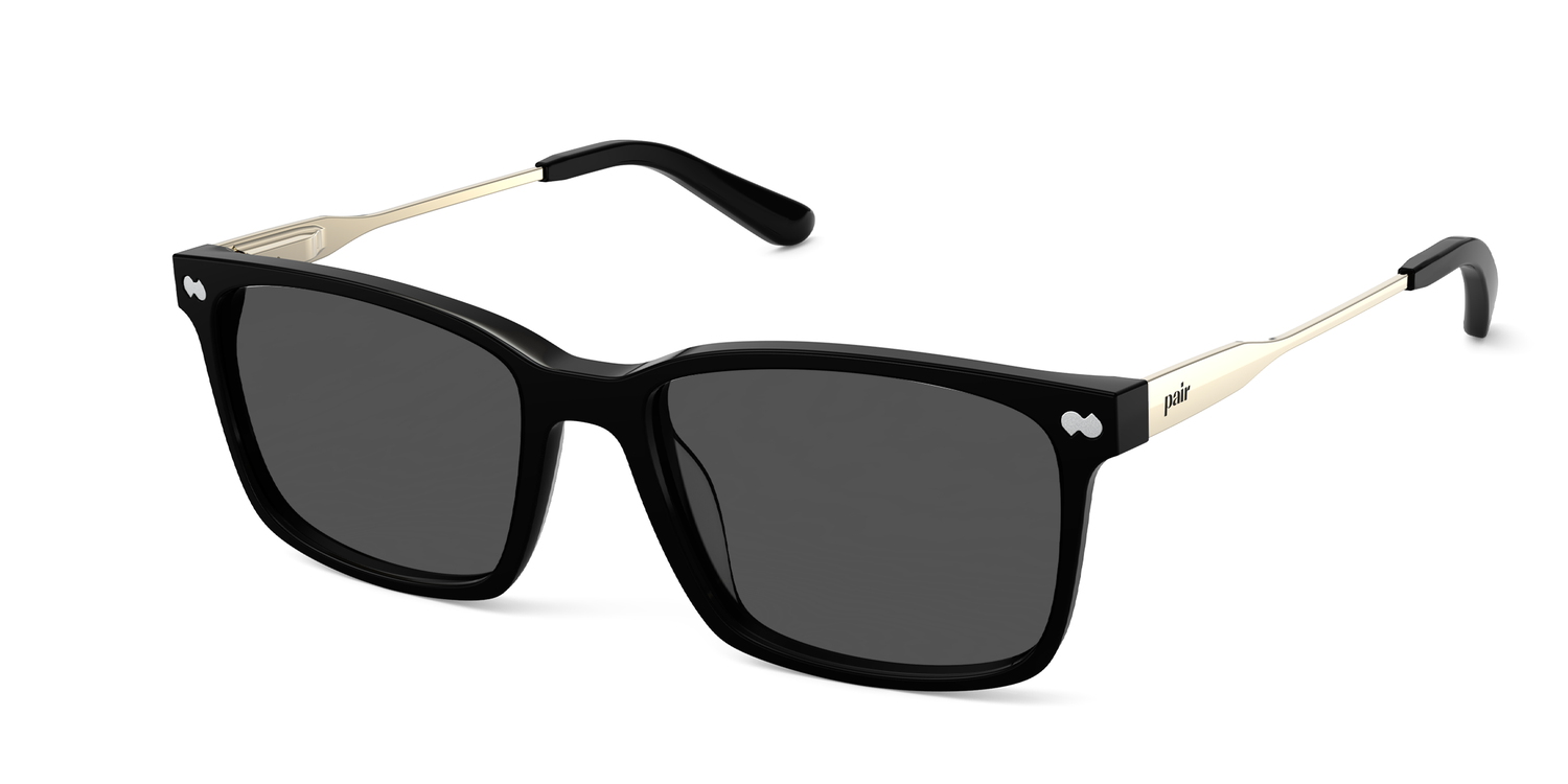 The Kirby - Mixed Material Black Gold Metal Sun
