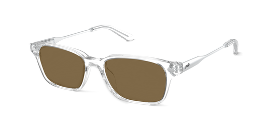 The Finley - Mixed Material Crystal Clear Silver Metal Sun