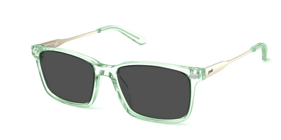 The Kirby - Mixed Material Green Clear Gold Metal Sun