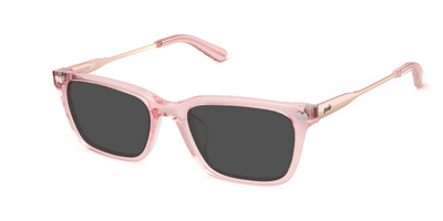 The Larkin - Mixed Material Pink Clear Rose Gold Metal Sun