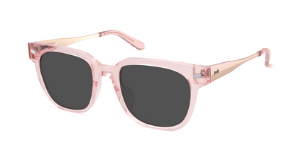 The Murphy - Mixed Material Pink Clear Rose Gold Metal Sun
