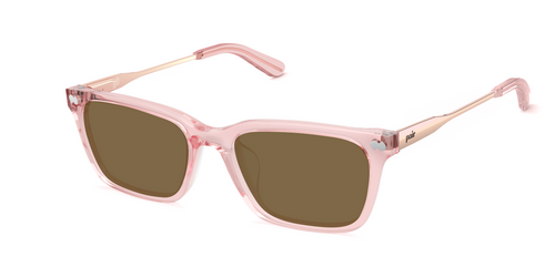 The Larkin - Mixed Material Pink Clear Rose Gold Metal Sun