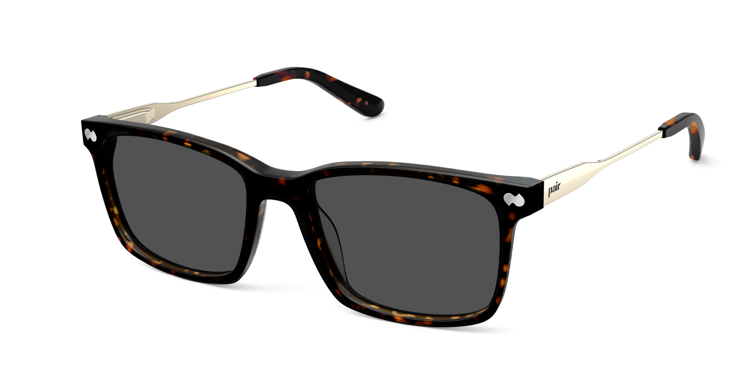 The Kirby - Mixed Material Tortoise Gold Metal Sun
