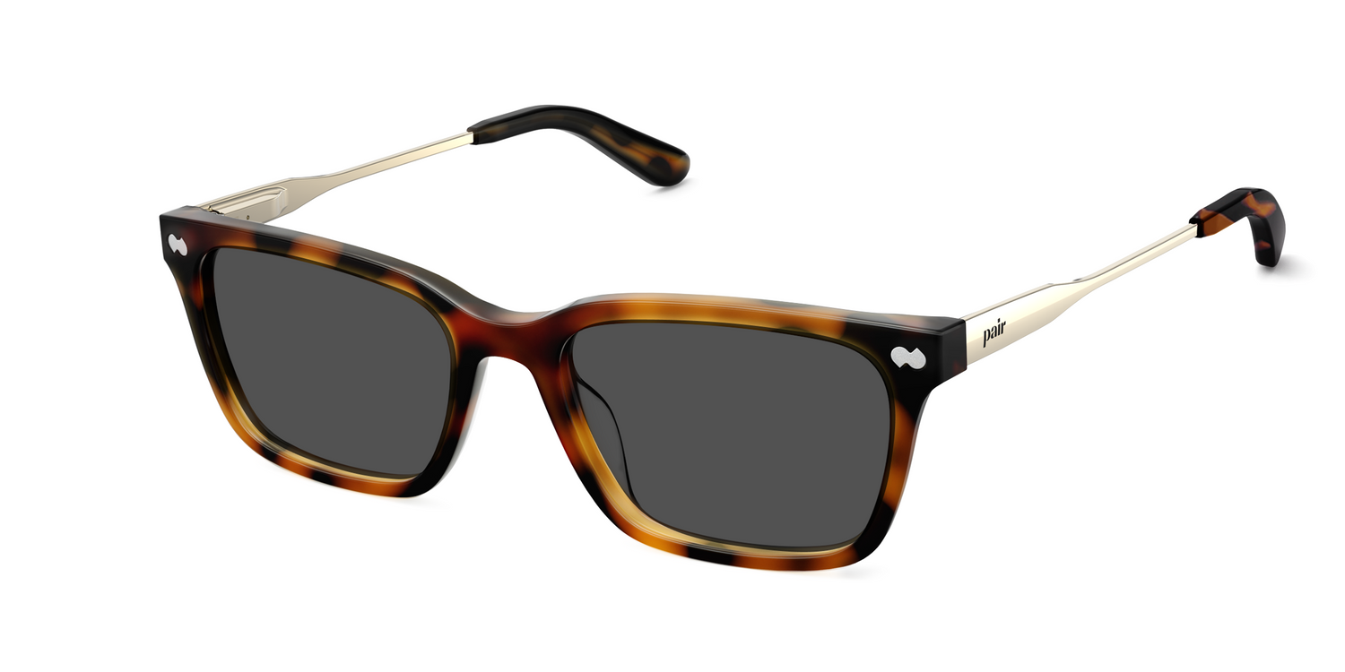 The Larkin - Mixed Material Tortoise Gold Metal Sun