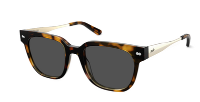 The Murphy - Mixed Material Tortoise Gold Metal Sun