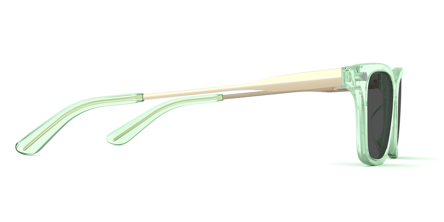 The Larkin - Mixed Material Green Clear Gold Metal Sun