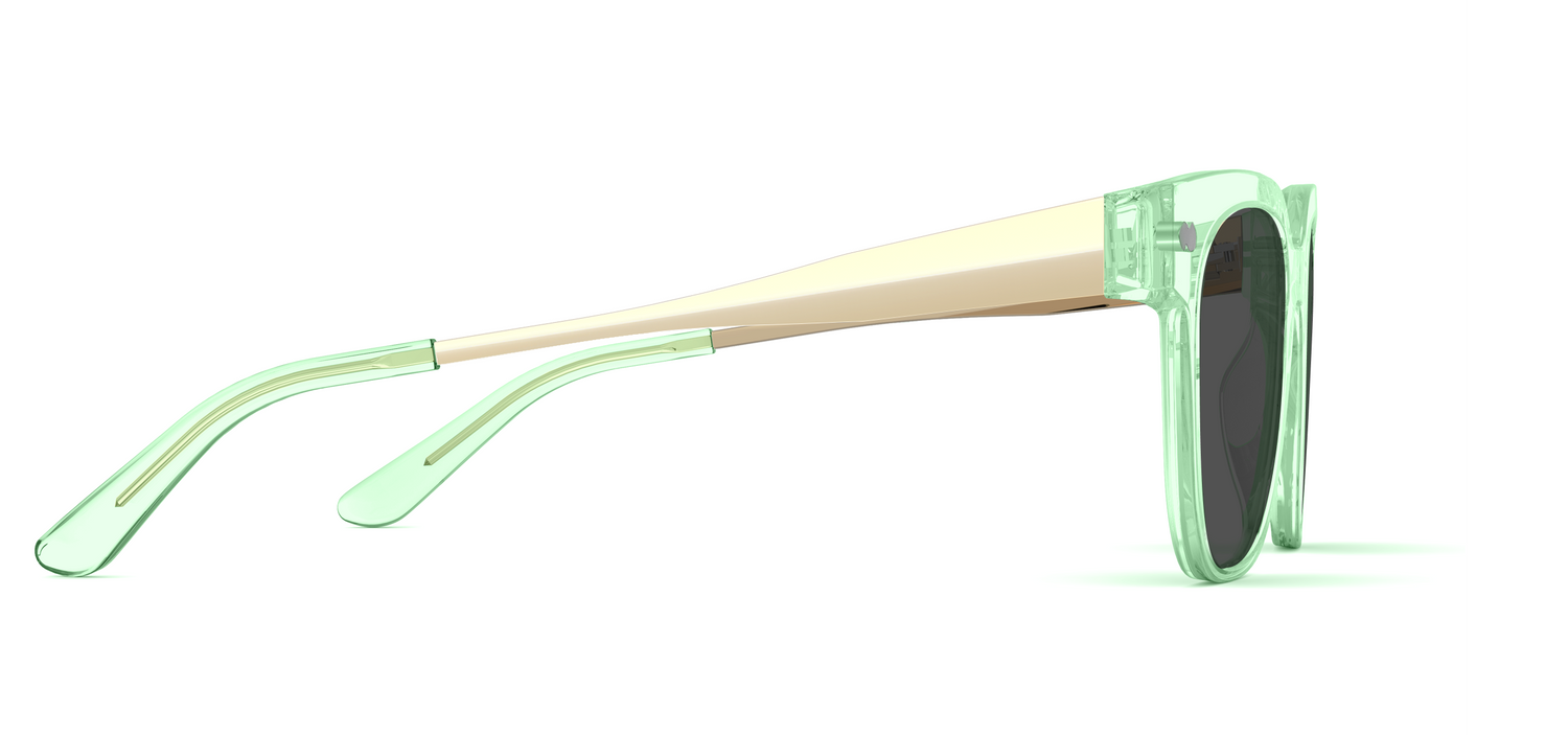 The Murphy - Mixed Material Green Clear Gold Metal Sun
