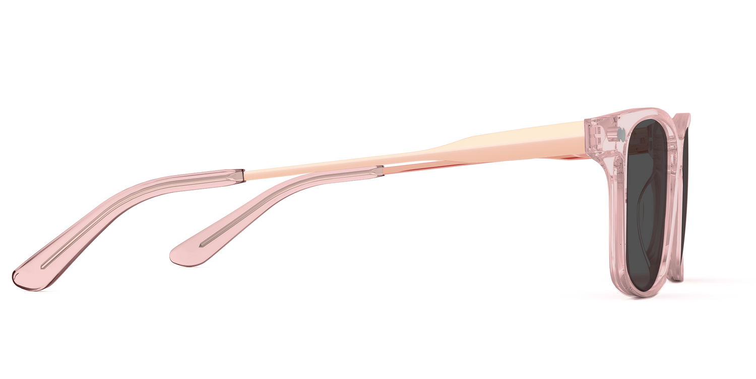 The Kirby - Mixed Material Pink Clear Rose Gold Metal Sun