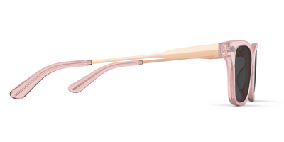 The Larkin - Mixed Material Pink Clear Rose Gold Metal Sun