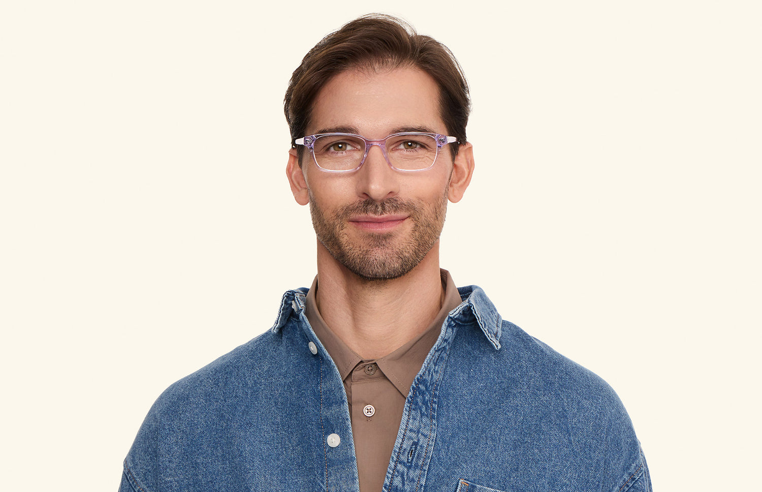 The Finley - Lavender Clear - LifeStyle1 - Pair Eyewear