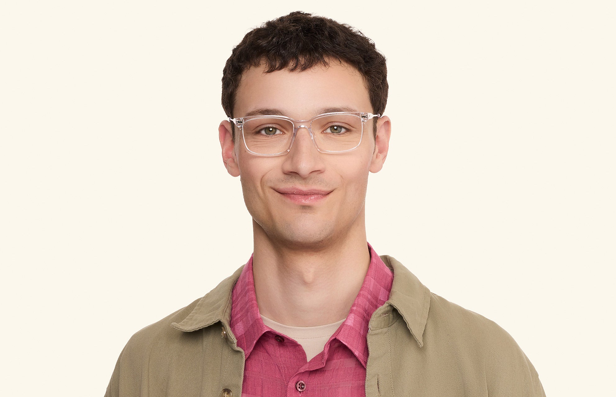 The Kirby - Crystal Clear Acetate Silver Metal – Pair Eyewear