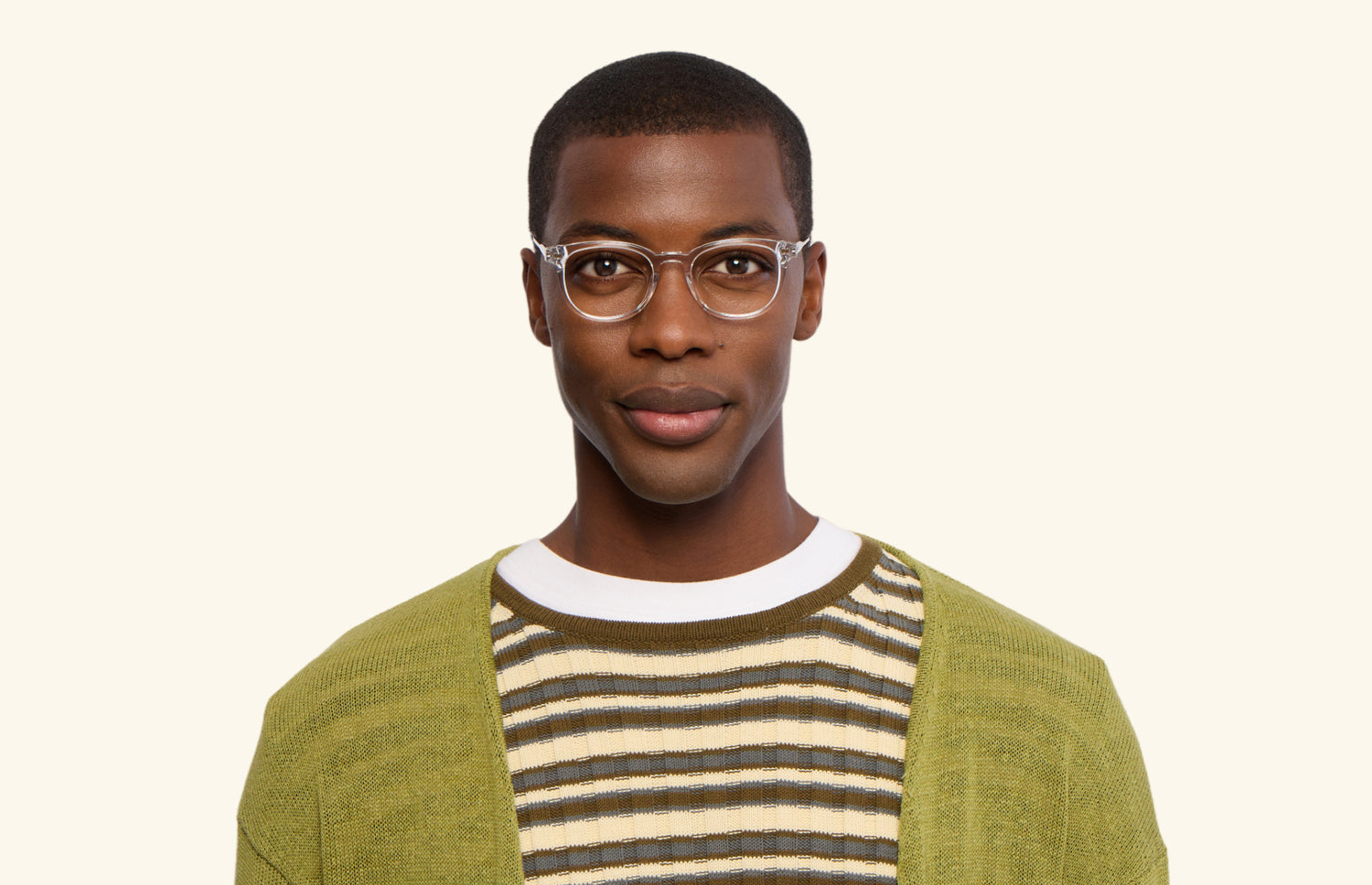 The Reese - Crystal Clear Acetate Silver Metal