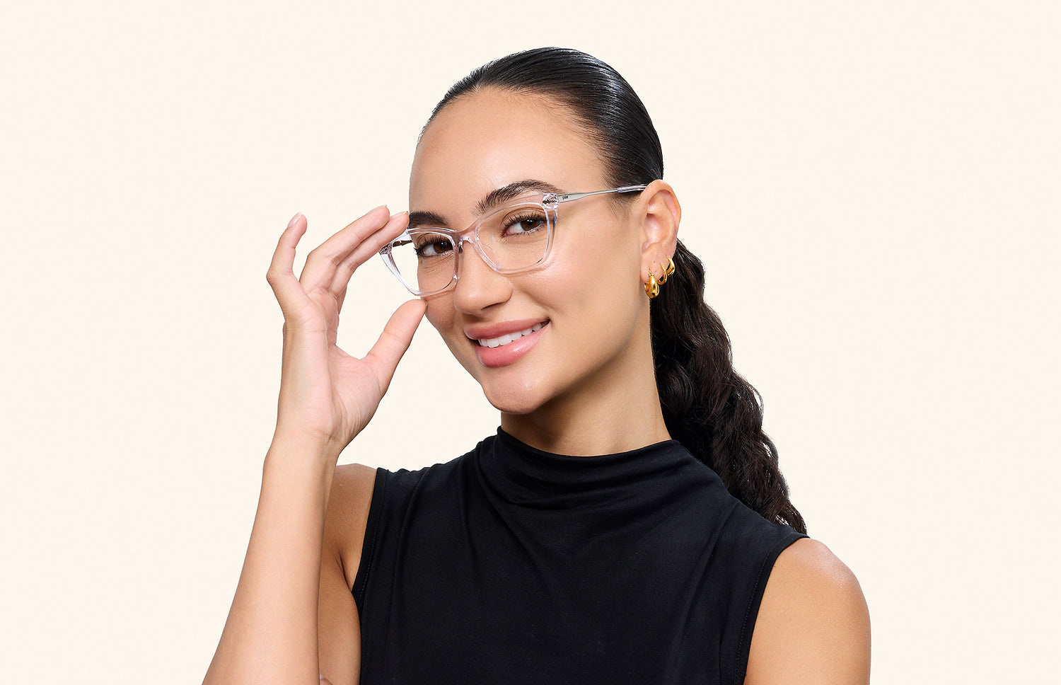 The Wanda - Mixed Material Black Gold Metal