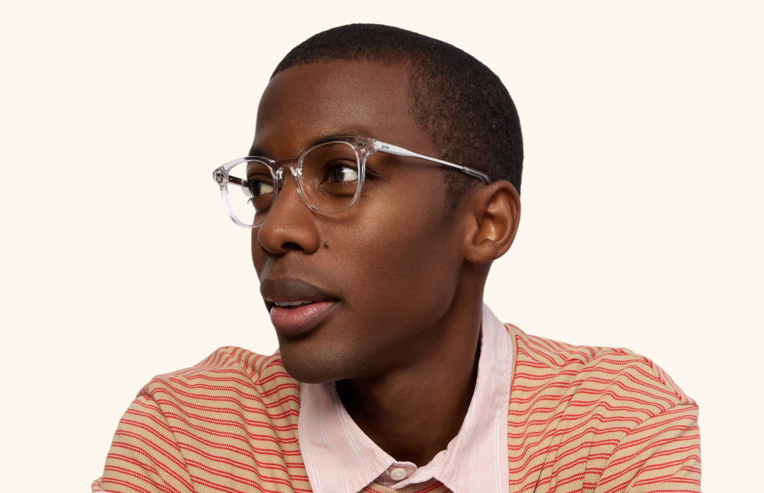 The Reese - Crystal Clear Acetate Silver Metal