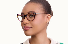 The Wanda - Mixed Material - Lensless - LifeStyle Thumbnail 2 - Pair Eyewear
