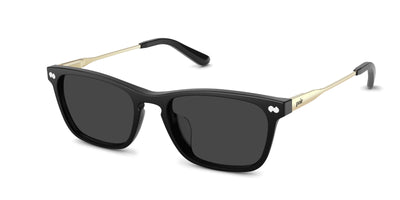 The Casper - Black Acetate Gold Metal Sun