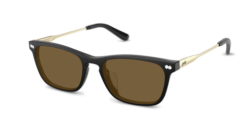 The Casper - Black Acetate Gold Metal Sun