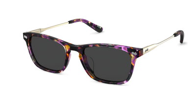 The Casper - Purple Confetti Tortoise Acetate Gold Metal Sun - Thumbnail1 - Pair Eyewear