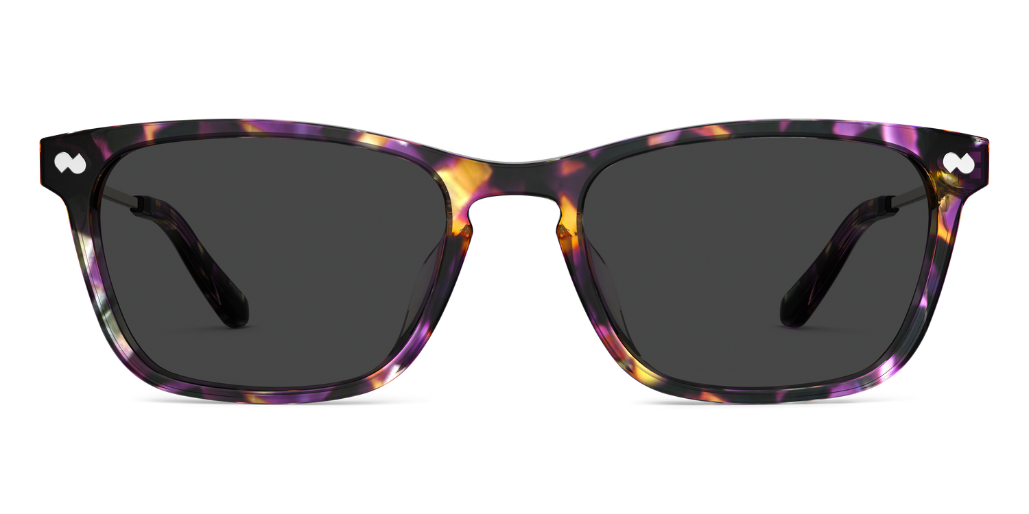 The Casper - Purple Confetti Tortoise Acetate Gold Metal Sun - Carousel3 - Pair Eyewear