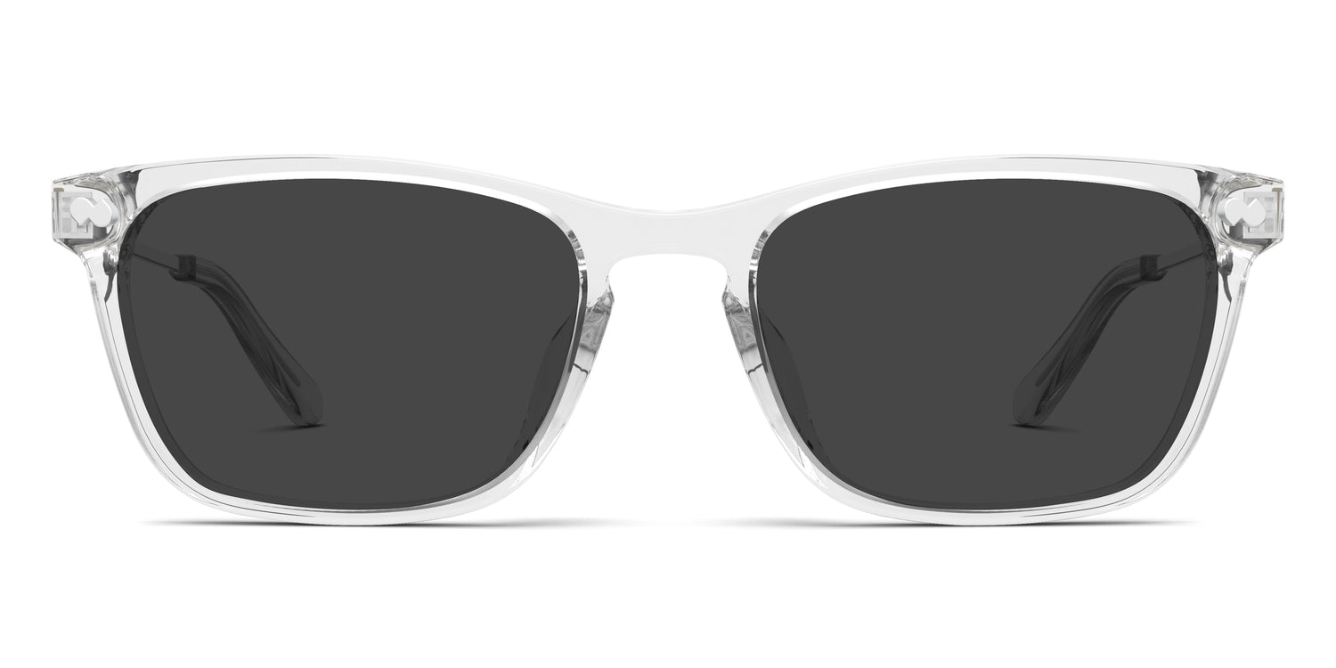 The Casper - Crystal Clear Acetate Silver Metal Sun
