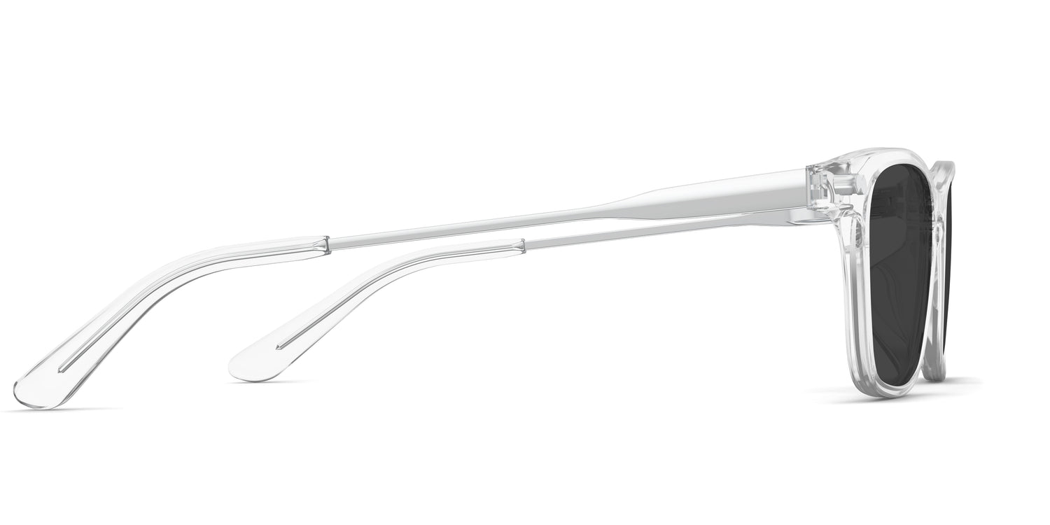The Casper - Crystal Clear Acetate Silver Metal Sun