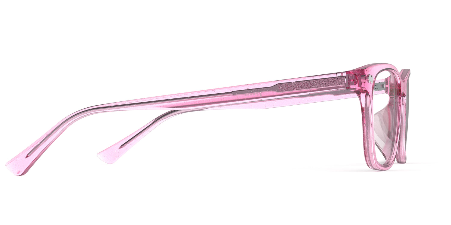 The Casper - Pink Glitter Clear