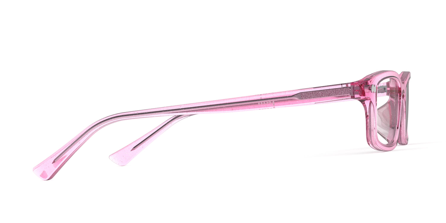 The Cedro - Pink Glitter Clear