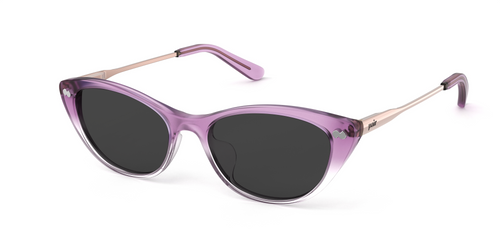The ella - Violet Pearlized Gradient Acetate Rose Gold Metal Sun - Pair Eyewear