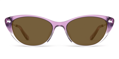The ella - Violet Pearlized Gradient Acetate Rose Gold Metal Sun - Thumbnail4 - Pair Eyewear
