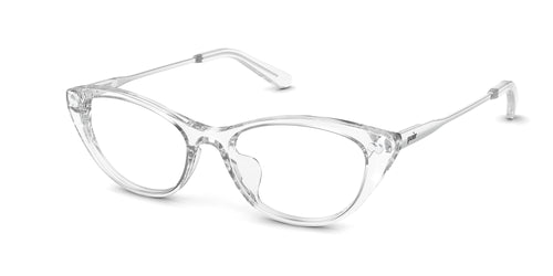 The ella - Crystal Clear Acetate Silver Metal