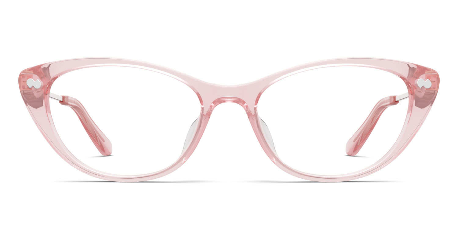 The Ella - Pink Clear Acetate Rose Gold Metal