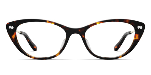The ella - Tortoise Acetate Gold Metal