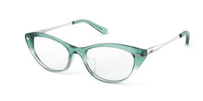 The ella - Teal Pearlized Gradient Acetate Silver Metal - Thumbnail1 - Pair Eyewear