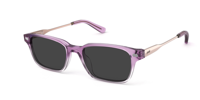 The Finley - Violet Pearlized Gradient Acetate Rose Gold Metal Sun - Thumbnail1 - Pair Eyewear
