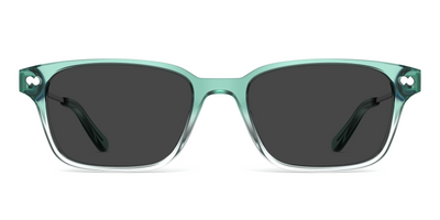 The Finley - Teal Pearlized Gradient Acetate Silver Metal Sun - Thumbnail3 - Pair Eyewear